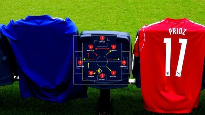 Everton mot Man Utd laguppställning