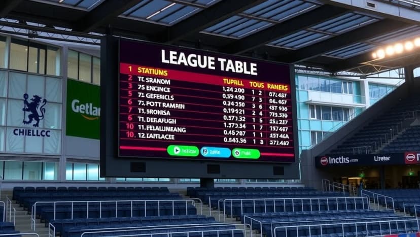 Poängställning i Anderlecht