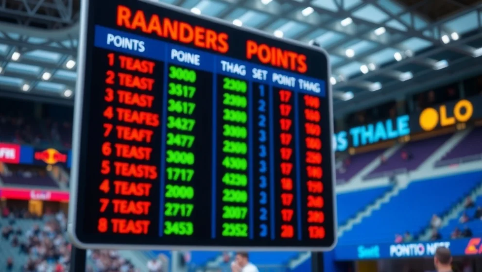 Poängställning i Oddevold