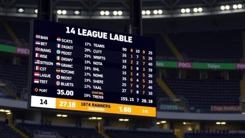 Poängställning i Slavia Prag